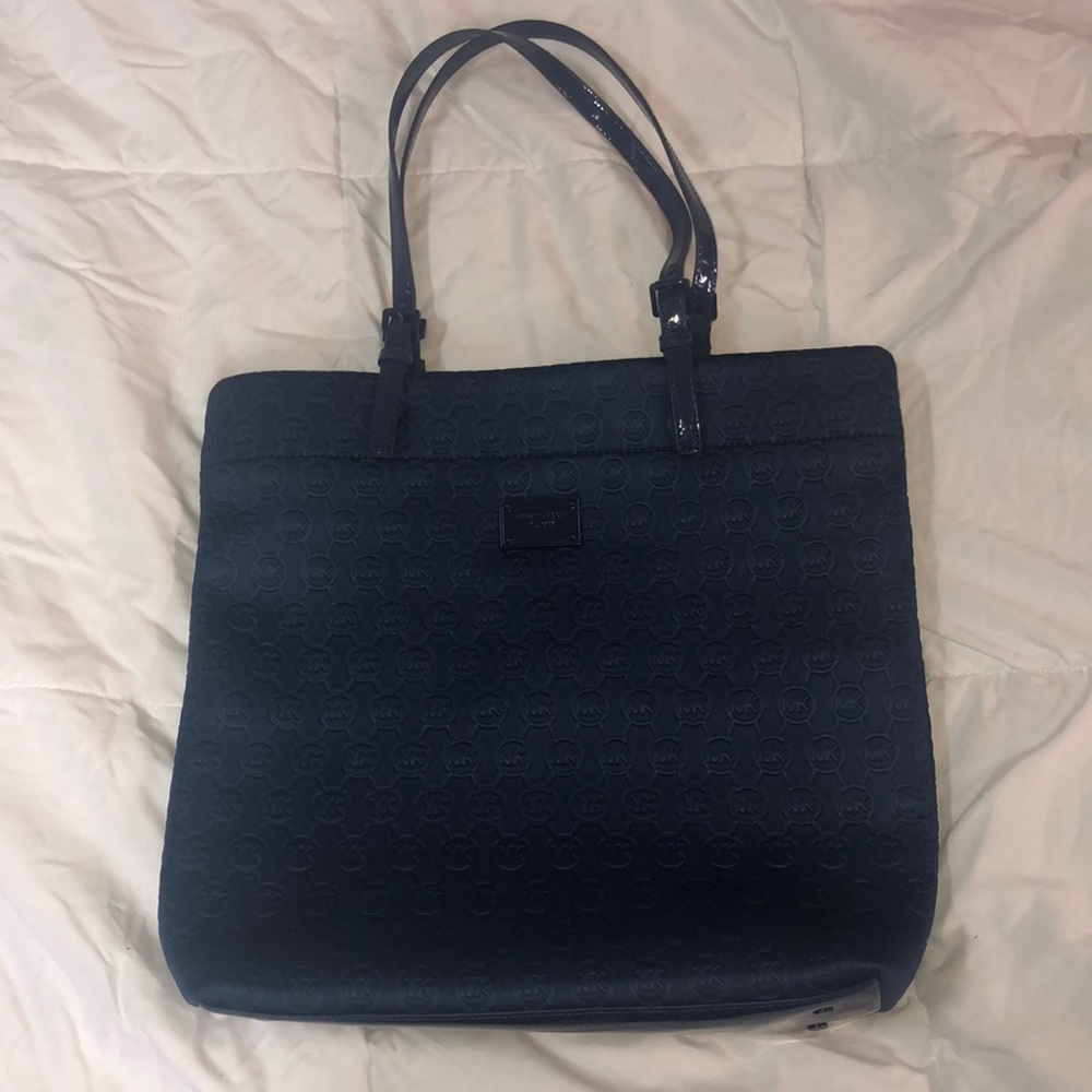 Blue Michael Kors Tote Bag